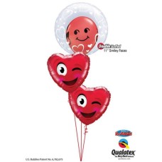 Bukiet 801 Sly Valentine's Smiles Qualatex #29505 85705-1 78549-2